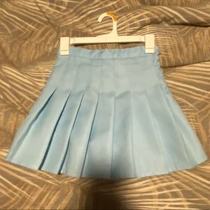 baby blue skirt